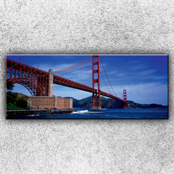 Foto na plátno Golden Gate Bridge zespodu 1 150x60 cm