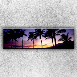 Foto na plátno Palmy při západu slunce 140x40 cm