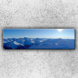 Foto na plátno Slunečné hory 140x40 cm