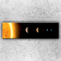 Foto na plátno Planety sluneční soustavy 140x40 cm