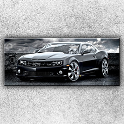 Foto na plátno Černý Chevrolet 120x50 cm