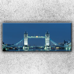 Foto na plátno Noční Tower Bridge 1 120x50 cm
