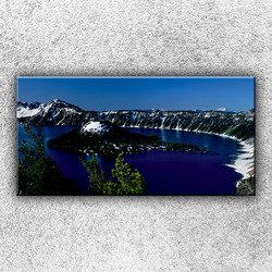 Foto na plátno Jezero v horách 100x50 cm
