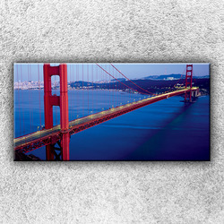 Foto na plátno Večerní Golden Gate 100x50 cm