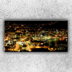 Foto na plátno Osvětlené město 100x50 cm