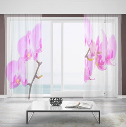 Záclony Růžová orchidej