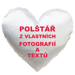Fotopolštář Srdce 36x36cm ∞ fotografií a textů