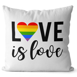 Polštář LGBT Love is love