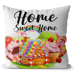 Polštář Home sweet home – candy