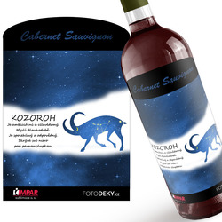 Víno Kozoroh (22.12. - 20.1.) - Modré provedení