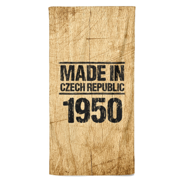 Osuška Made In (rok: 1950, Velikost osušky: 70x140cm)