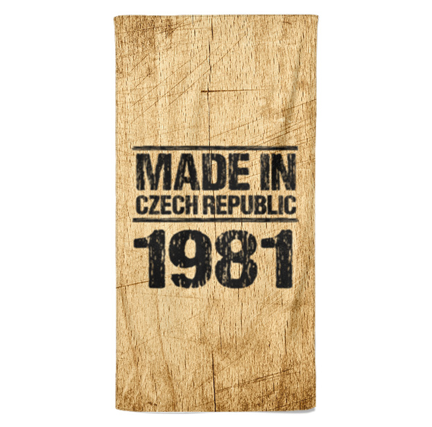 Osuška Made In (rok: 1981, Velikost osušky: 70x140cm)