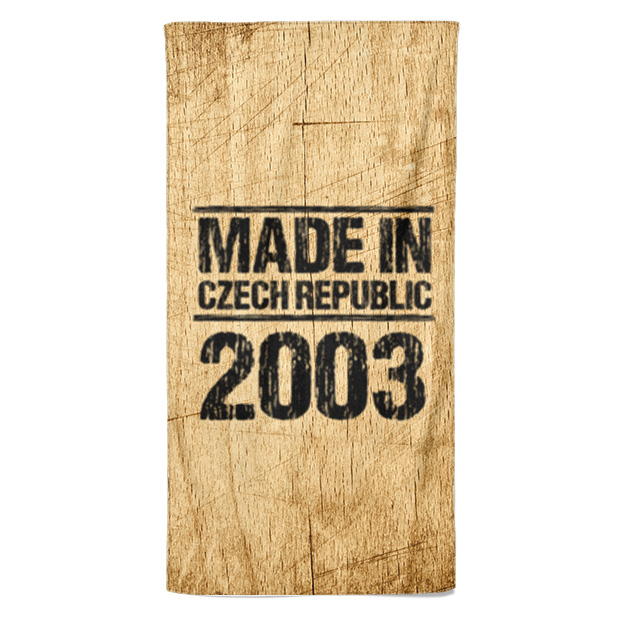 Osuška Made In (rok: 2003, Velikost osušky: 70x140cm)