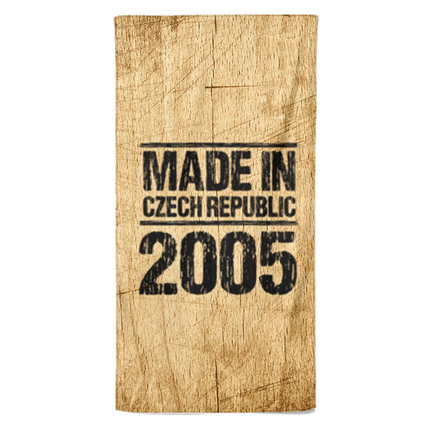 Osuška Made In (rok: 2005, Velikost osušky: 70x140cm)