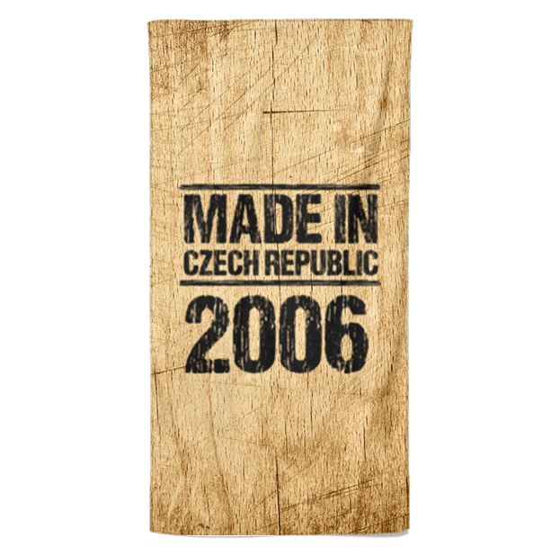 Osuška Made In (rok: 2006, Velikost osušky: 70x140cm)