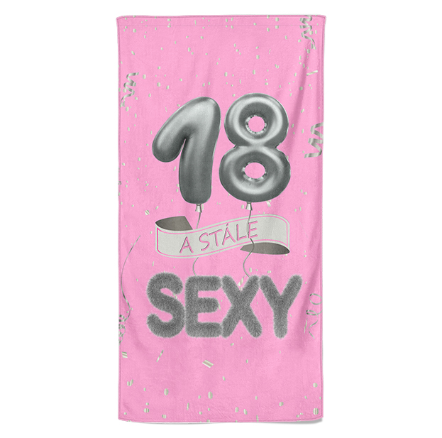 Osuška Stále sexy – růžová (věk: 18, Velikost osušky: 70x140cm)