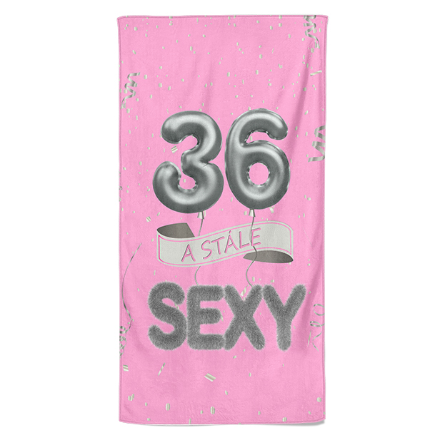 Osuška Stále sexy – růžová (věk: 36, Velikost osušky: 70x140cm)