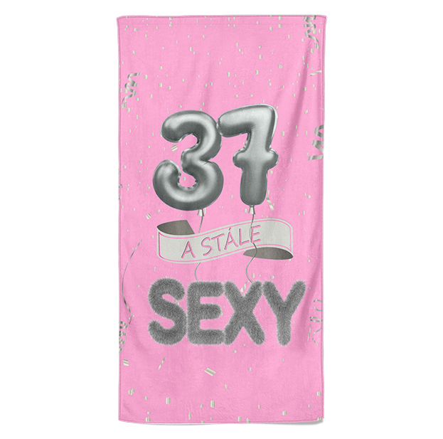 Osuška Stále sexy – růžová (věk: 37, Velikost osušky: 70x140cm)