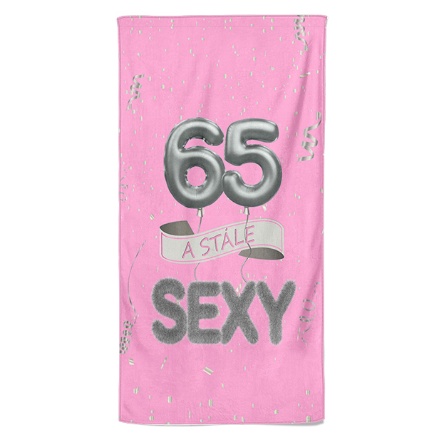Osuška Stále sexy – růžová (věk: 65, Velikost osušky: 70x140cm)