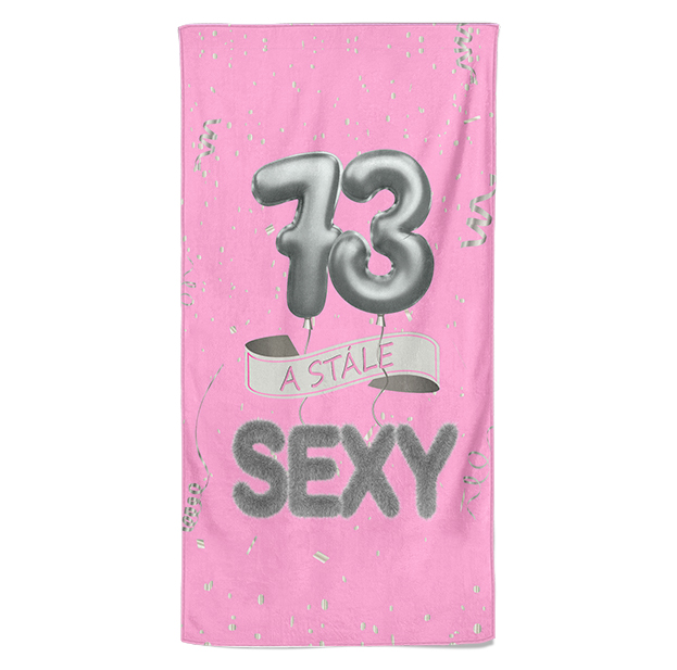 Osuška Stále sexy – růžová (věk: 73, Velikost osušky: 70x140cm)