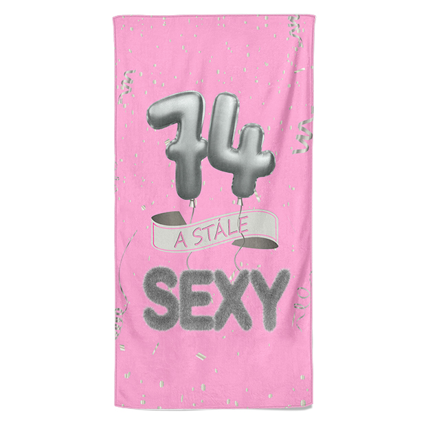 Osuška Stále sexy – růžová (věk: 74, Velikost osušky: 70x140cm)