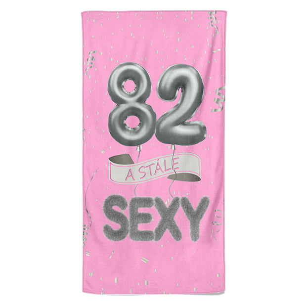 Osuška Stále sexy – růžová (věk: 82, Velikost osušky: 70x140cm)