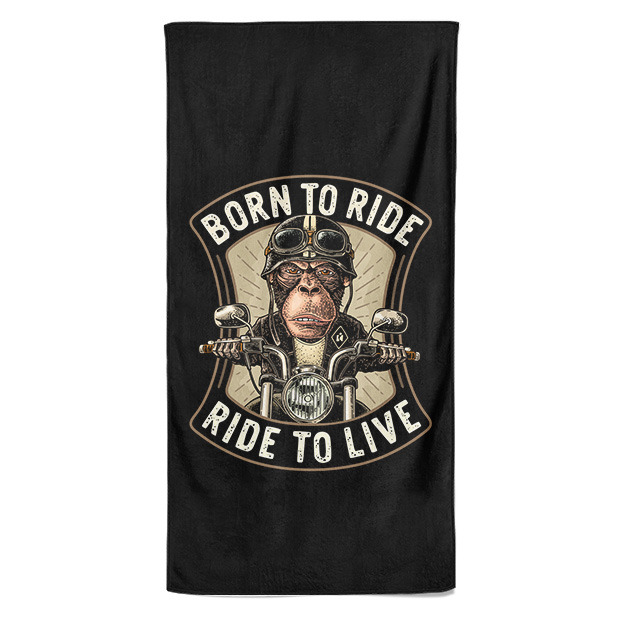 Osuška Born to ride (Velikost osušky: 70x140cm)