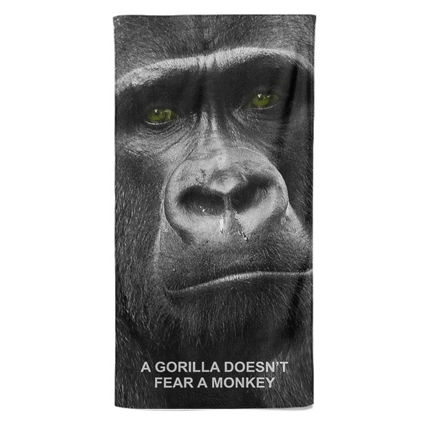 Osuška Gorilla doesn´t fear (Velikost osušky: 100x170cm)