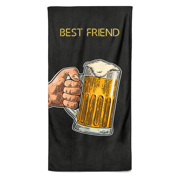 Osuška Beer friend (Velikost osušky: 100x170cm)