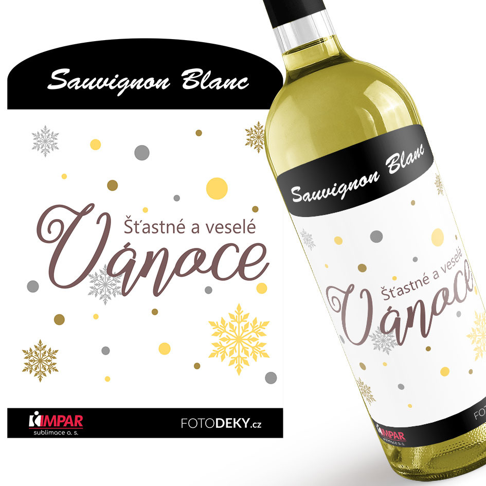 Levně Víno Šťastné a veselé Vánoce (Druh Vína: Bílé víno)