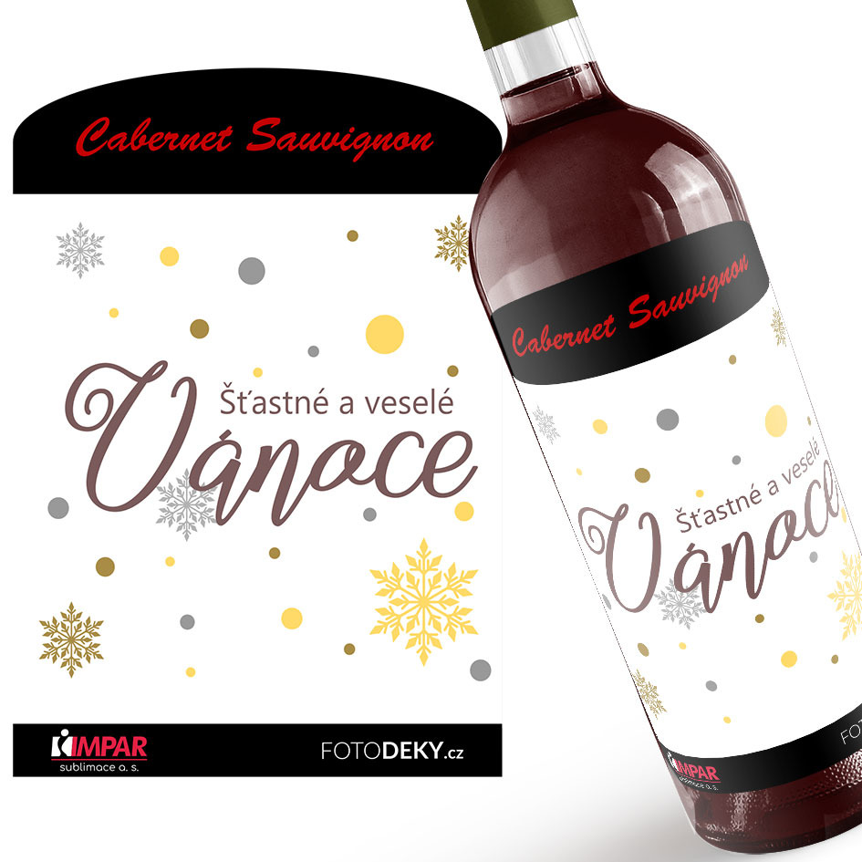 Levně Víno Šťastné a veselé Vánoce (Druh Vína: Červené víno)