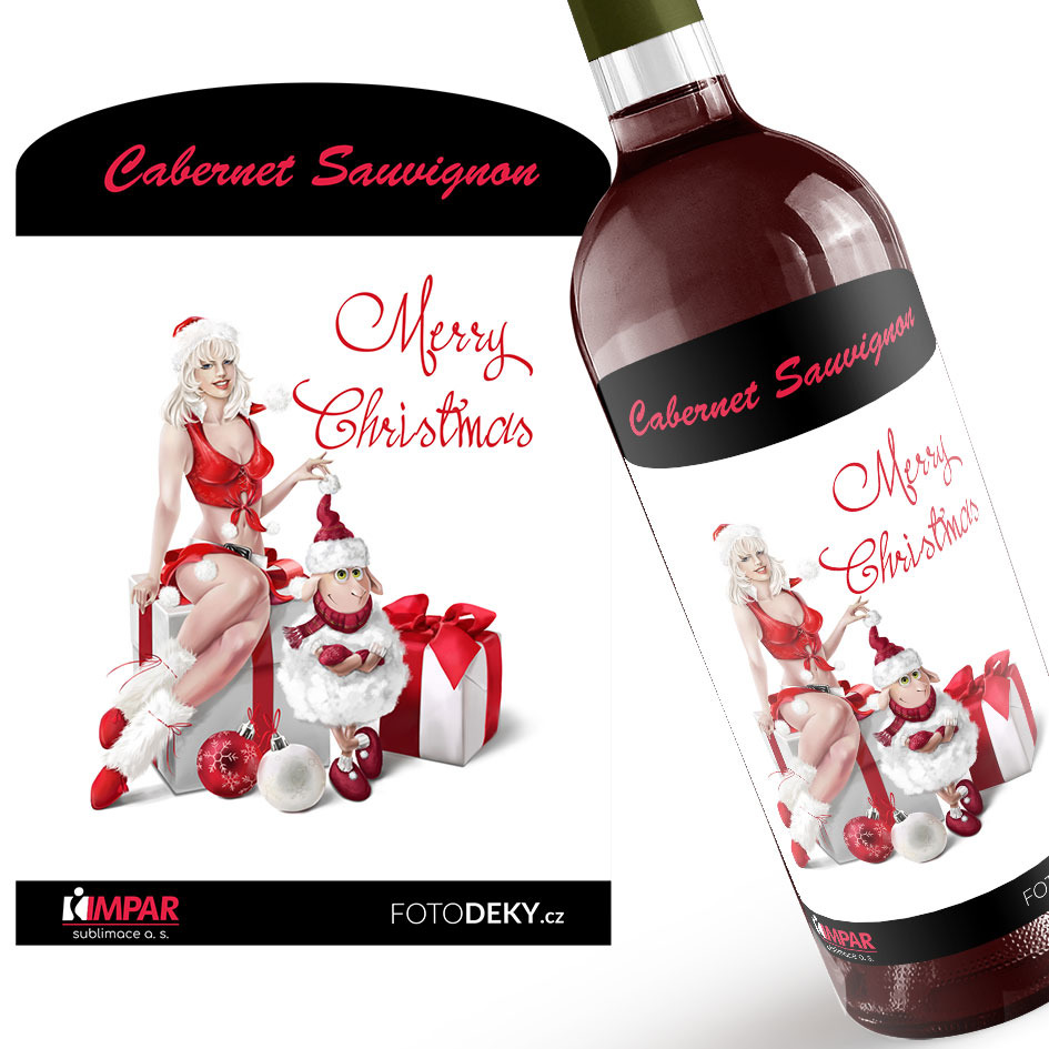 Levně Víno Merry Christmas – Sexy Lady (Druh Vína: Červené víno)