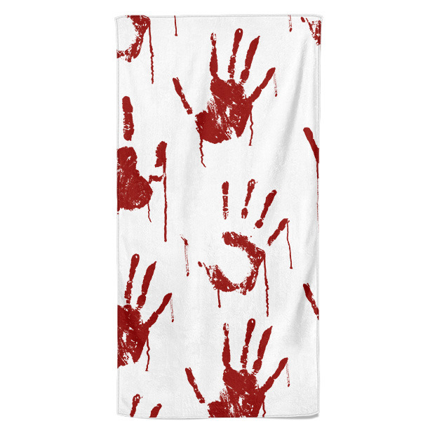 Osuška Bloody hands (Velikost osušky: 70x140cm)