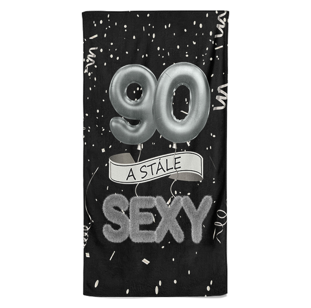 Osuška Stále sexy – černá (věk: 90, Velikost osušky: 100x170cm)