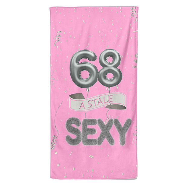 Osuška Stále sexy – růžová (věk: 68, Velikost osušky: 100x170cm)