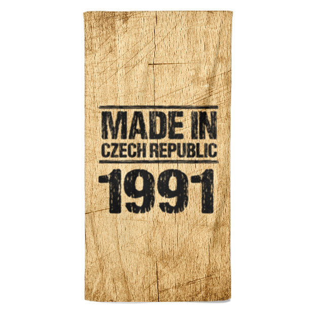 Osuška Made In (rok: 1991, Velikost osušky: 100x170cm)