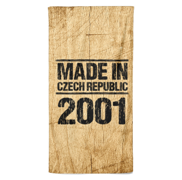 Osuška Made In (rok: 2001, Velikost osušky: 100x170cm)