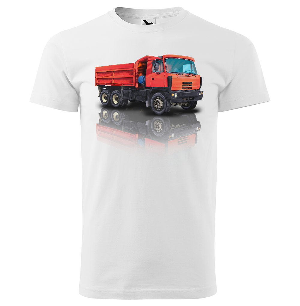 Tričko Tatra červená (Velikost: XL, Barva trička: Bílá)