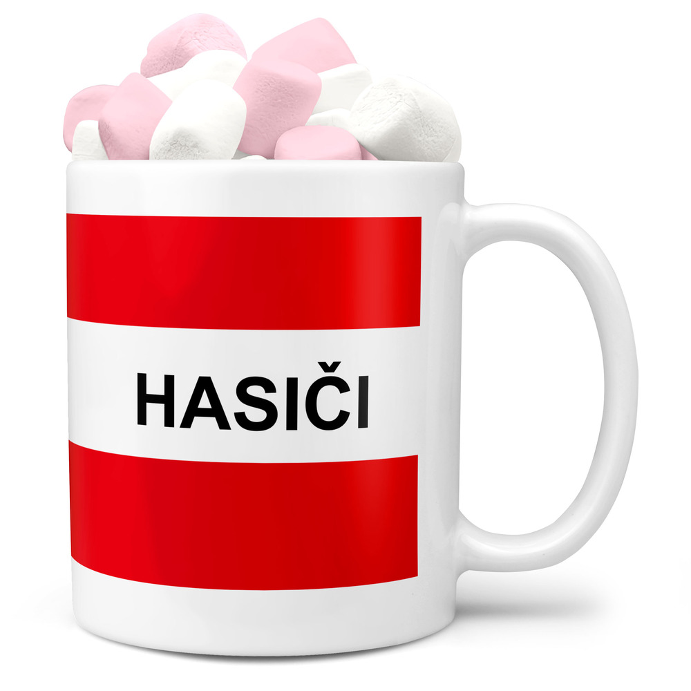 Hrnek Hasiči - klasika (Náplň hrníčku: Marshmallow)