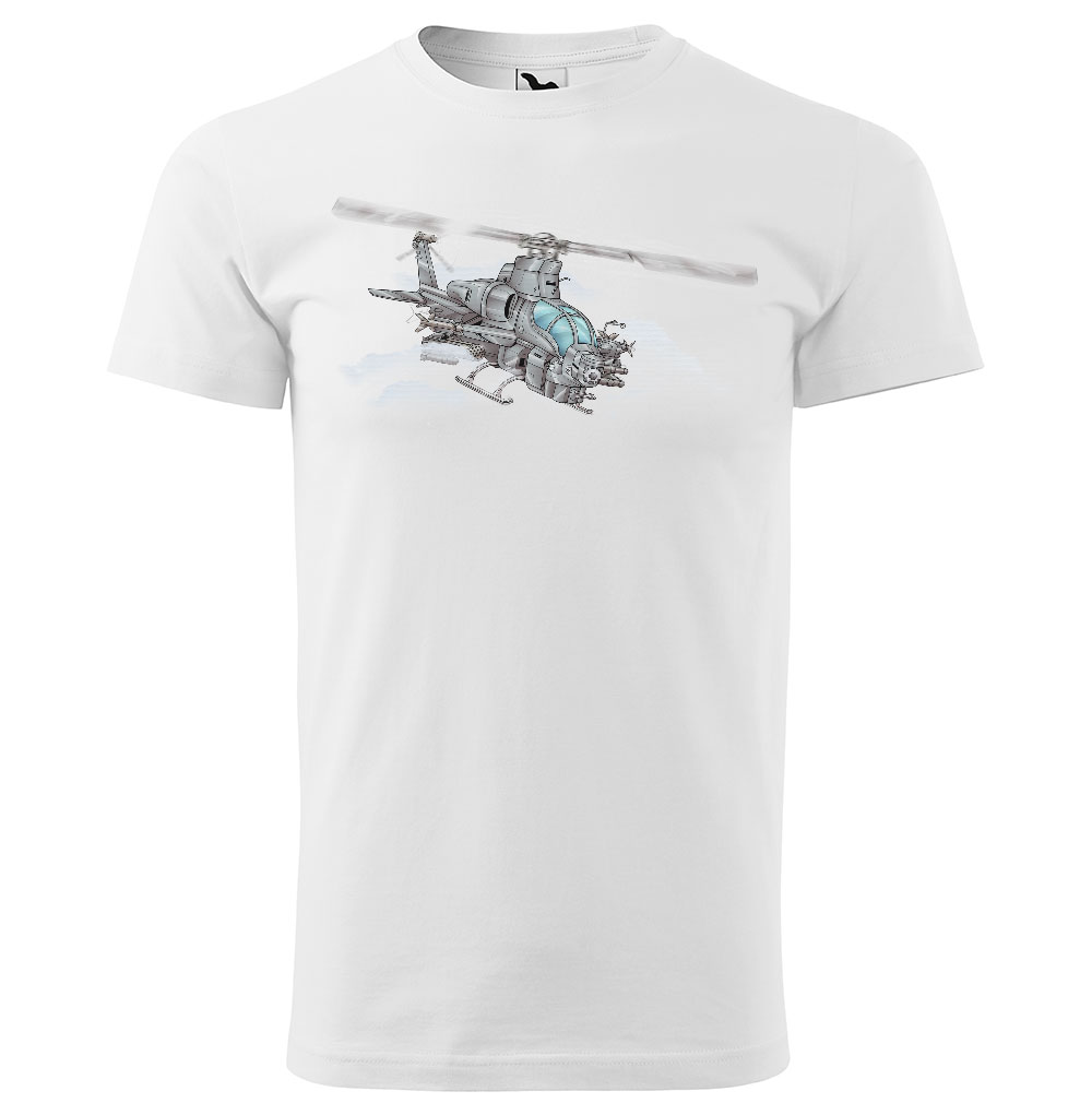 Tričko Bell AH-1Z Viper  (Velikost: XL, Typ: pro muže, Barva trička: Bílá)