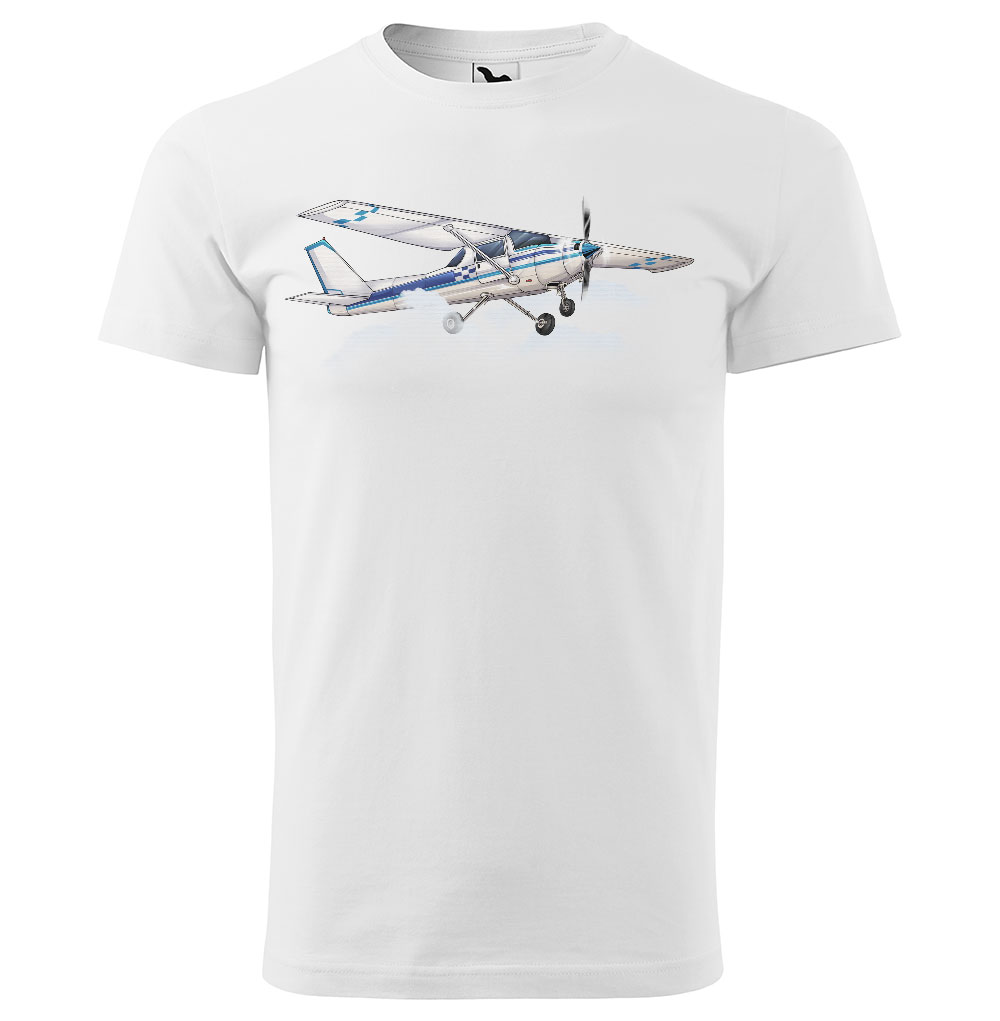 Tričko Cessna 152 (Velikost: 2XL, Typ: pro muže, Barva trička: Bílá)