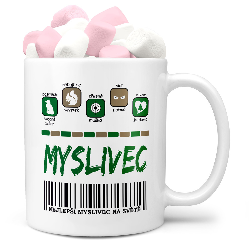 Hrnek Myslivec 100% (Náplň hrníčku: Marshmallow)