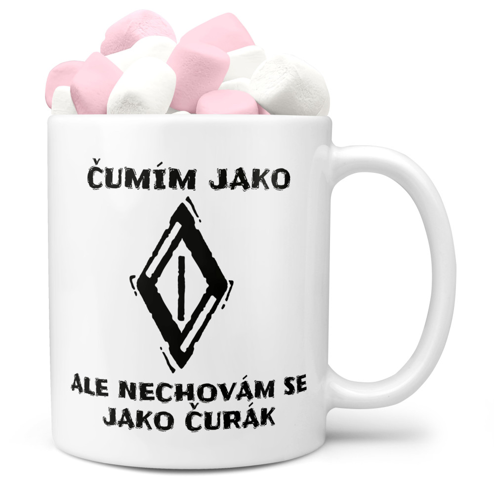 Hrnek Čumím jako ♢ (Náplň hrníčku: Marshmallow)