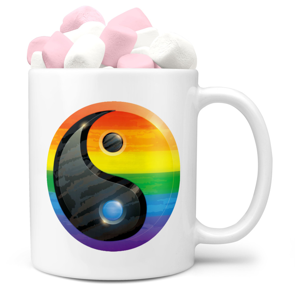 Hrnek LGBT YinYang (Náplň hrníčku: Marshmallow)